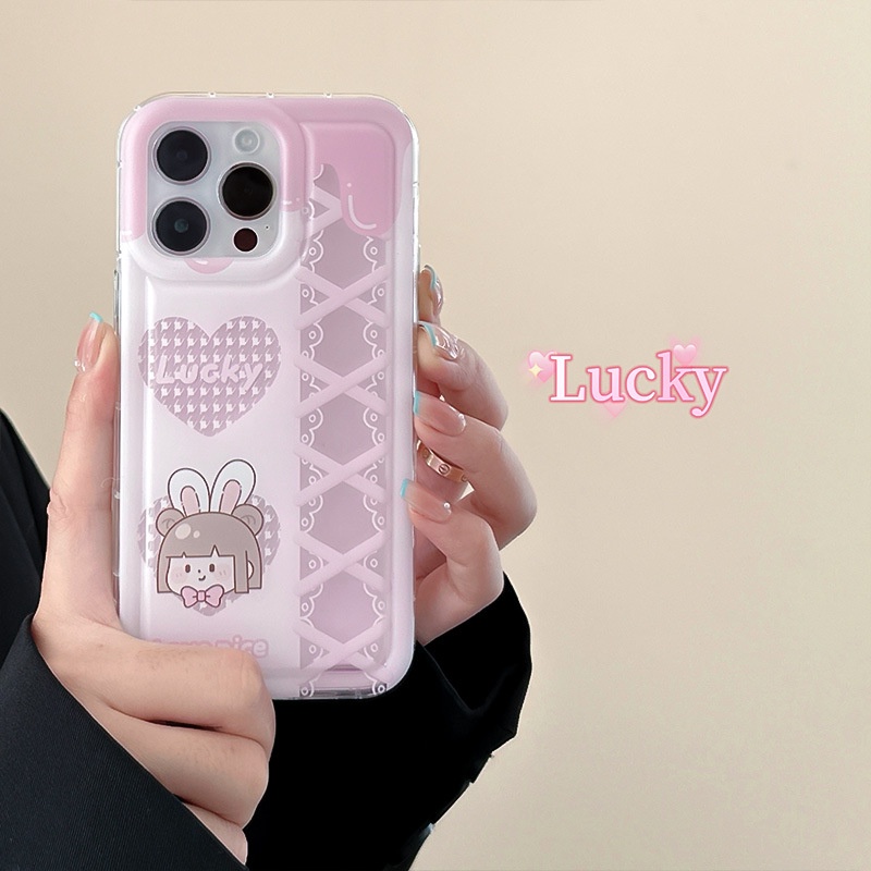 Ốp Điện Thoại Túi Khí Chống Sốc Hình Cô Gái Cho iphone14promax / 13 / 12 / 11 / XR / XS / X / XSMAX / 6 / 6SPLUS / 7 / 8PLUS