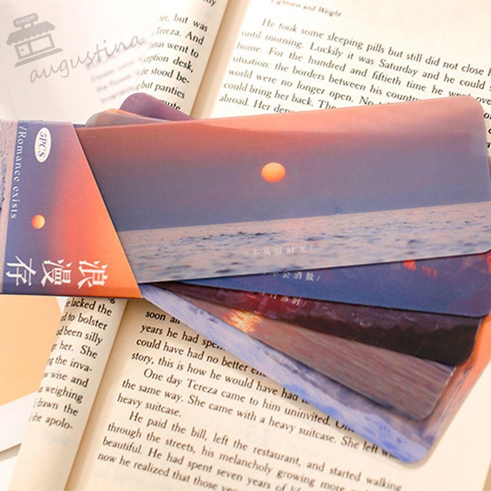 Augustina Giá Đỡ Bookmark Trang Trí Hình Phong Cảnh Làm Quà Tặng Cho Bé