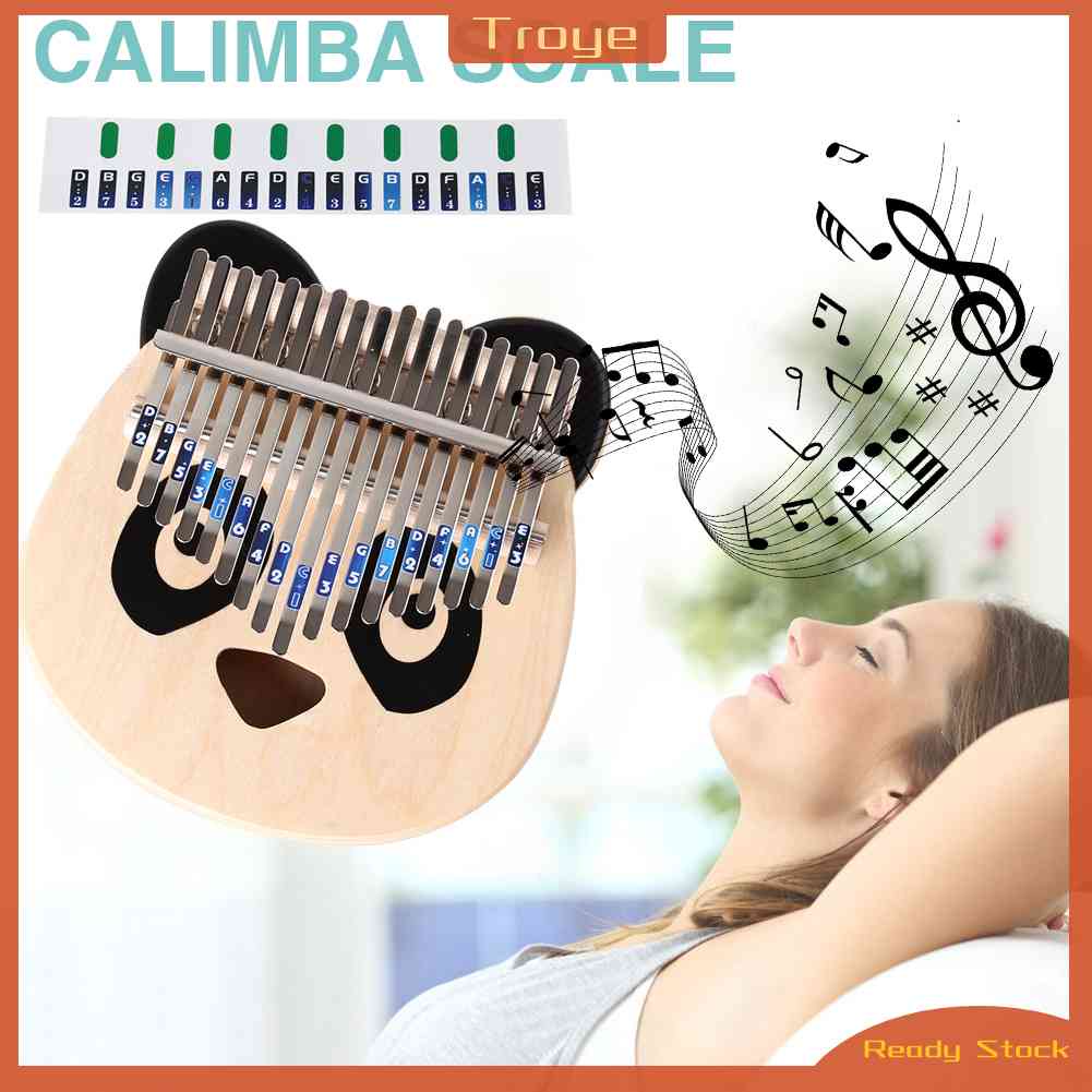 ❀ Troye troye ❀ Bộ 2 Miếng Dán Phím Đàn Kalimba 17 Phím