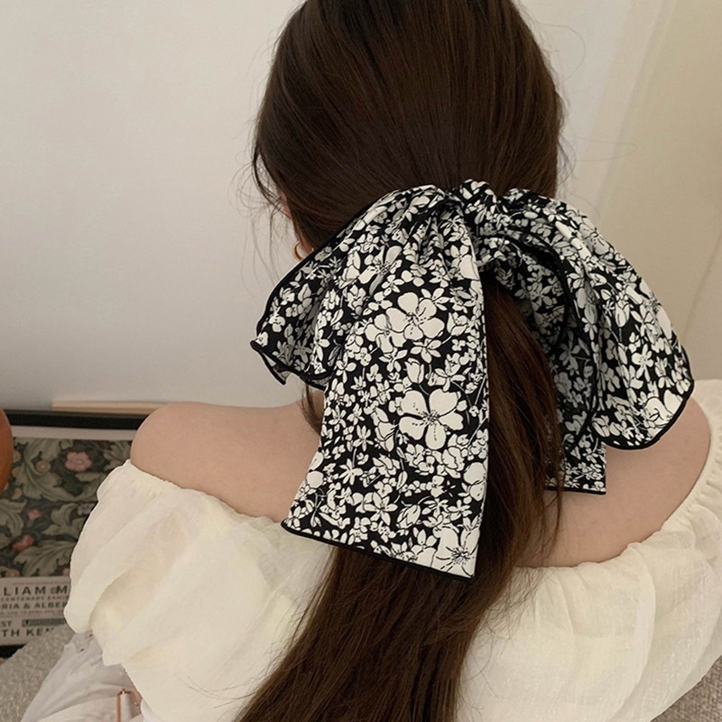 Dây Cột Tóc Cao Su Hình Nơ Lớn Phong Cách Hàn Quốc Cho Nữ