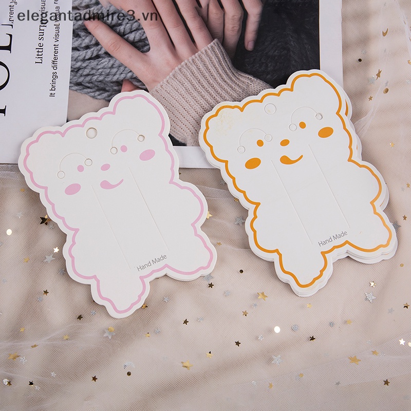 Set 50 Kẹp Tóc Hình Gấu Hoạt Hình DIY Dành Cho Trẻ Em