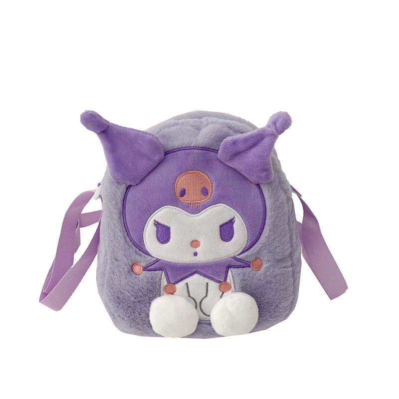 Túi Đeo Chéo Vai Kira Sanrio Kuromi Pochacco Hello Kitty Nhồi Bông Dễ Thương Sức Chứa Lớn Thời Trang Cho Nữ