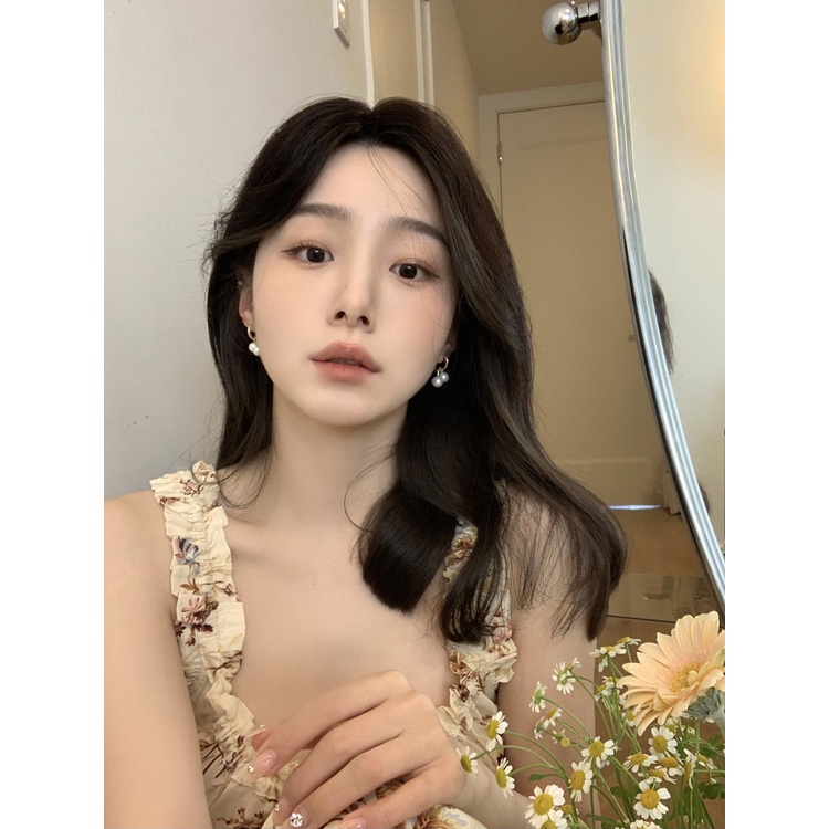 Bông Tai Đính Ngọc Trai Sang Trọng Phong Cách Pháp Cổ Điển Thời Trang Cho Nữ