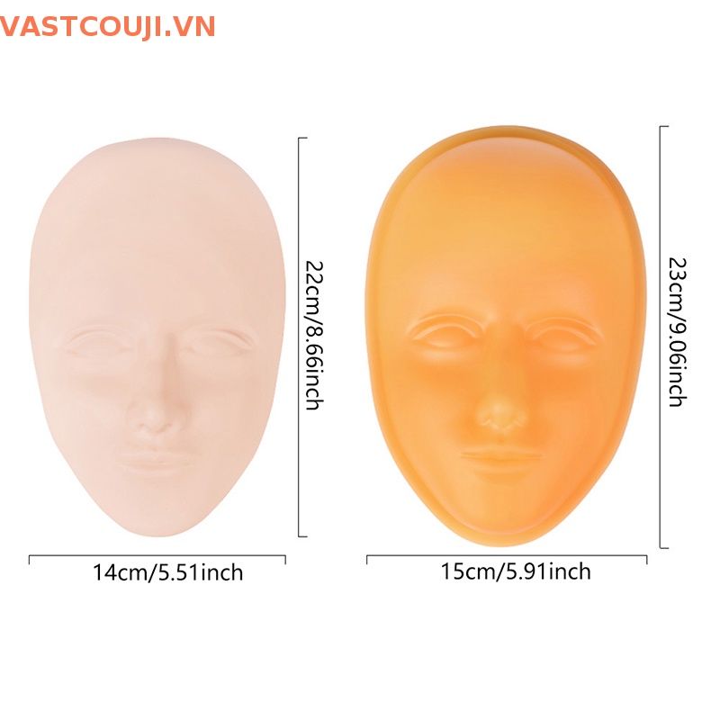 Đầu Silicon Thực Hành Xăm Lông Mày / Môi 5D VASTJI