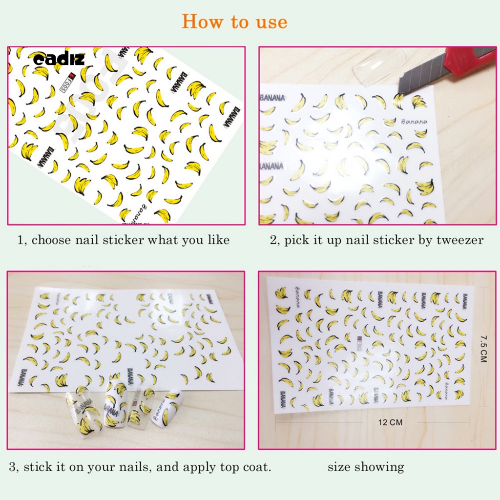 Miếng Dán Trang Trí Móng Tay Nghệ Thuật Quyến Rũ