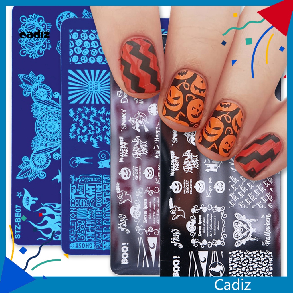 Con Dấu Trang Trí Móng Tay Bền Bỉ Dễ Sử Dụng Thiết Kế Phong Cách Halloween