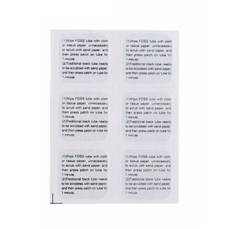 Foss 6Pcs-Set Miếng vá lốp xe đạp Khô nhanh Dụng cụ sửa chữa ống xe đạp bên trong Công cụ sửa chữa xe đạp đường bộ MTB