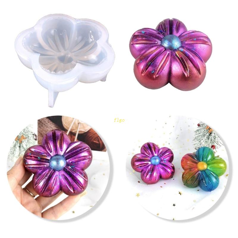 Khuôn Silicon Làm Xà Phòng Thơm Hình Hoa Năm Cánh Dễ Thương