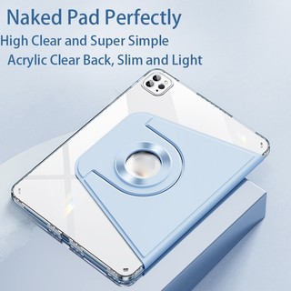 Bao da pu máy tính bảng nắp lật nam châm làm giá đỡ xoay 360 độ cho ipad air 4 5 10.9 "pro 11 10.2 10.5