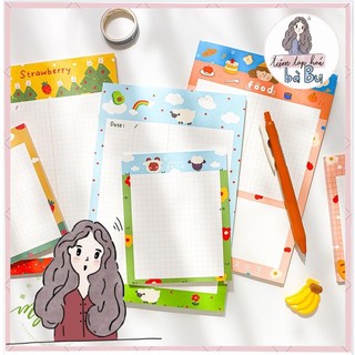 Tập giấy take note size A5 mỗi tập 50 tờ giấy dùng để ghi chép hoặc refill sổ còng binder DIY