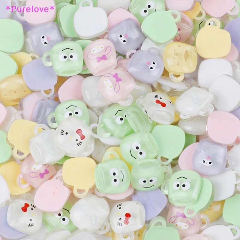 Set 10 Mô Hình Búp Bê Mini Phát Sáng Trong Bóng Tối Trang Trí Tiểu Cảnh Mới