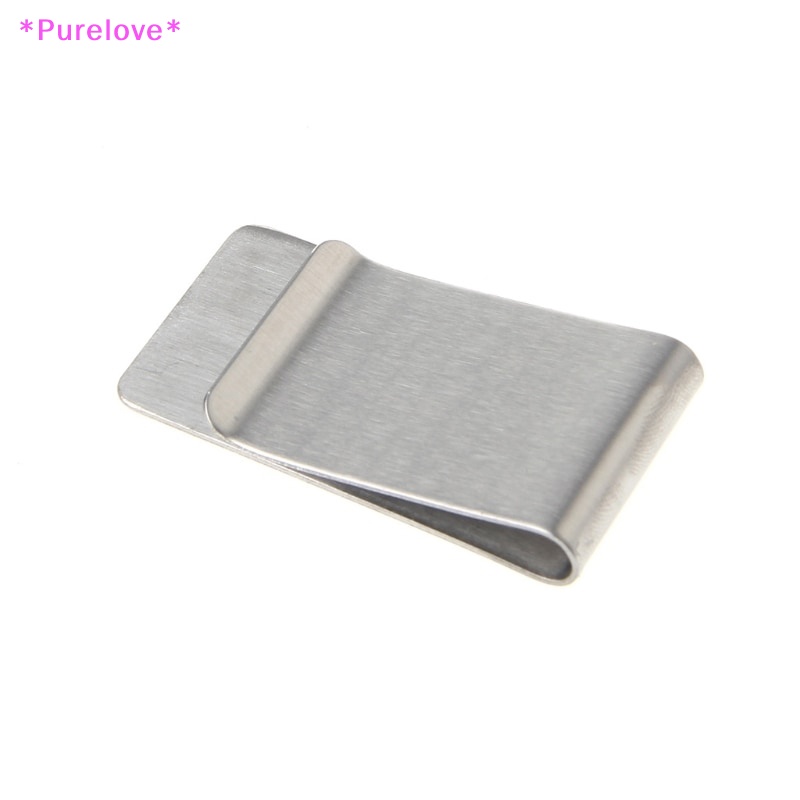 Kẹp Giữ Tiền / Bút Bằng Thép Không Gỉ Thiết Kế Đơn Giản Thời Trang Cho Nam Và Nữ Mới