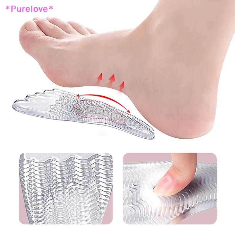 1 Cặp Miếng Lót Giày Bằng Silicone Chống Trượt Tiện Lợi