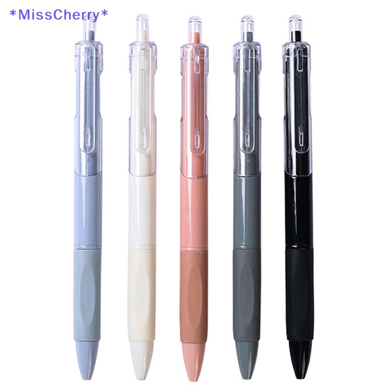 Bút Mực Gel Ngòi 0.5mm Màu Trắng Phong Cách Cổ Điển Tiện Dụng Cho Học Sinh / Văn Phòng Mới