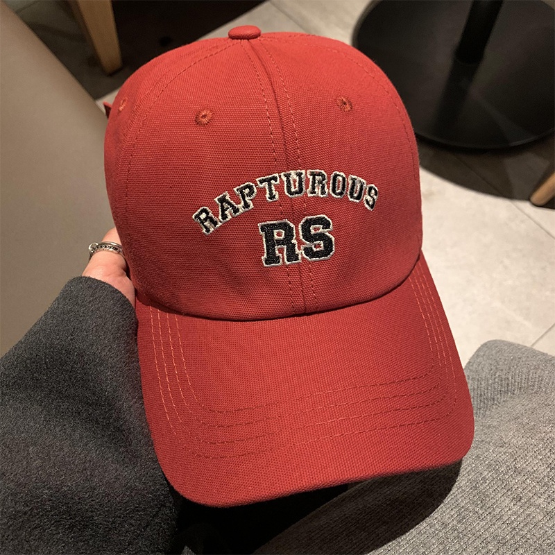 Mũ Lưỡi Trai Mềm Thêu Chữ Đơn Giản Đa Năng