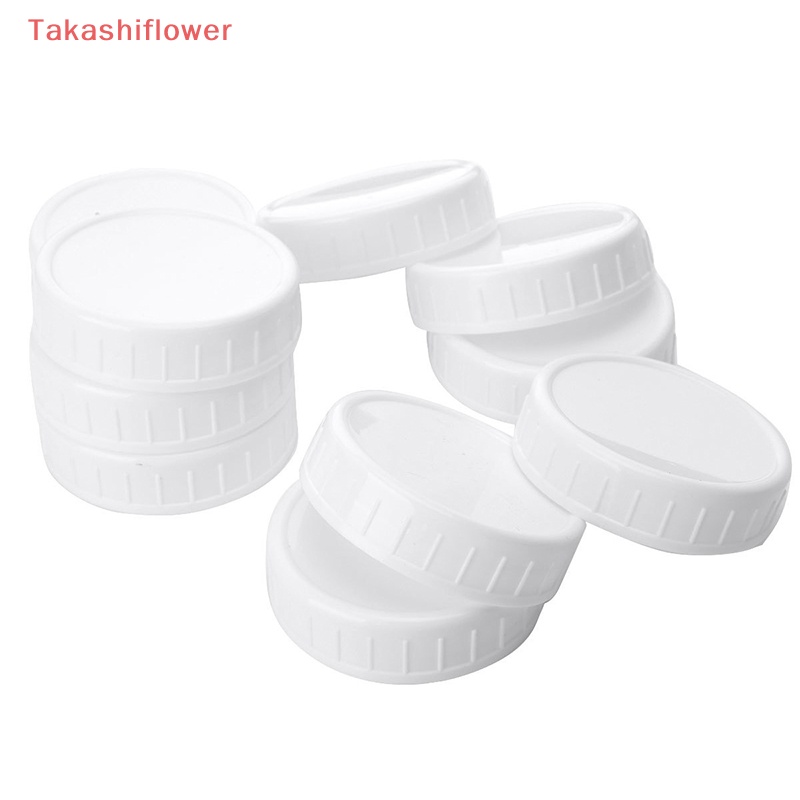 Bộ 10 Nắp Đậy Lọ Bằng Nhựa Đường Kính Trong 70mm / 86mm Chuyên Dụng