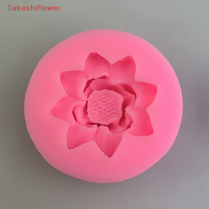 1 Khuôn Làm Bánh / Sô Cô La / Xà Phòng Hình Hoa Sen Bằng Silicone DIY