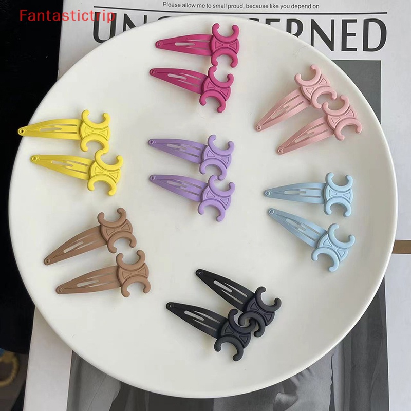 Kẹp Tóc Kim Loại 8cm Màu Vàng Thời Trang Hàn Quốc Cho Nữ