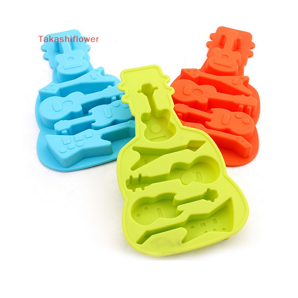 Khuôn Silicone Làm Bánh / Sô Cô La Hình Đàn Ghita Độc Đáo