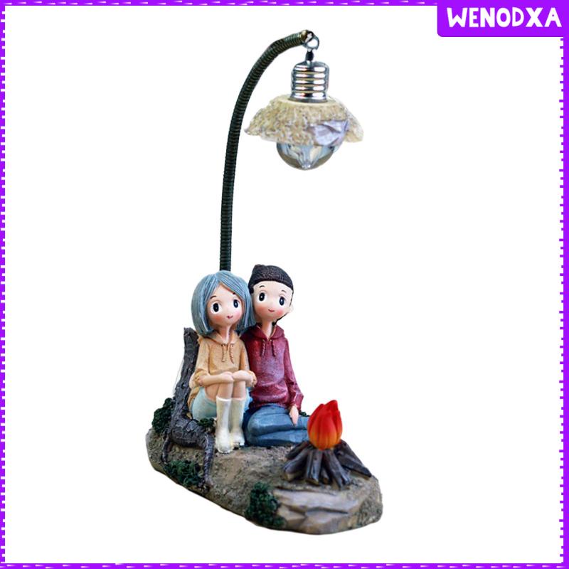 Đèn Ngủ Để Bàn Mini Bằng Nhựa Resin Hình Cặp Đôi Sáng Tạo Trang Trí Phòng Khách / Phòng Ngủ / Văn Phòng