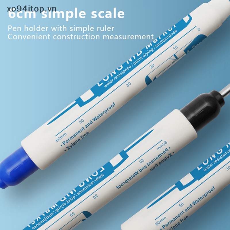 Bút Đánh Dấu Lỗ Dài 30mm Bằng Kim Loại Chống Nước Đa Năng Trang Trí Nhà Cửa