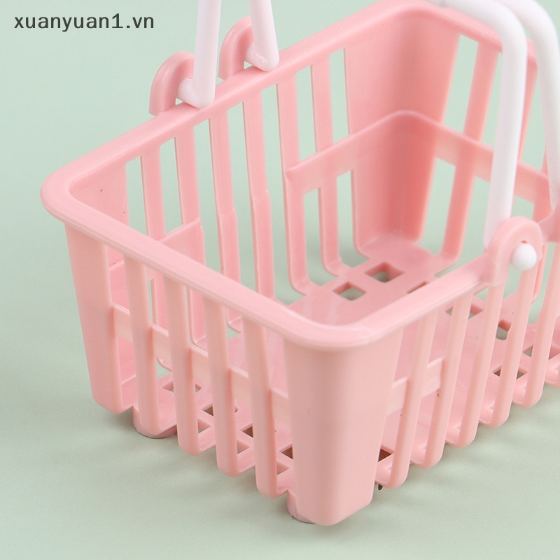 Set 2 Giỏ Mua Sắm Mini Đồ Chơi Cho Nhà Búp Bê