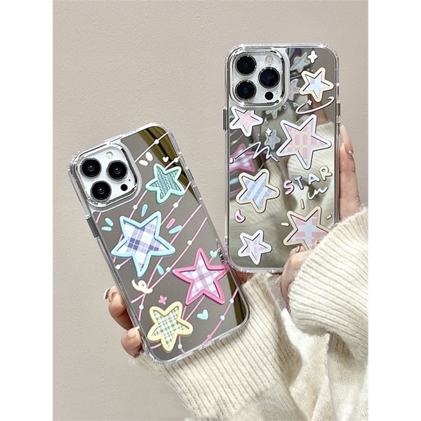 Ốp Điện Thoại Mặt Gương Cho Iphone 14 13 12 / 11promax XINGX 678plus XS