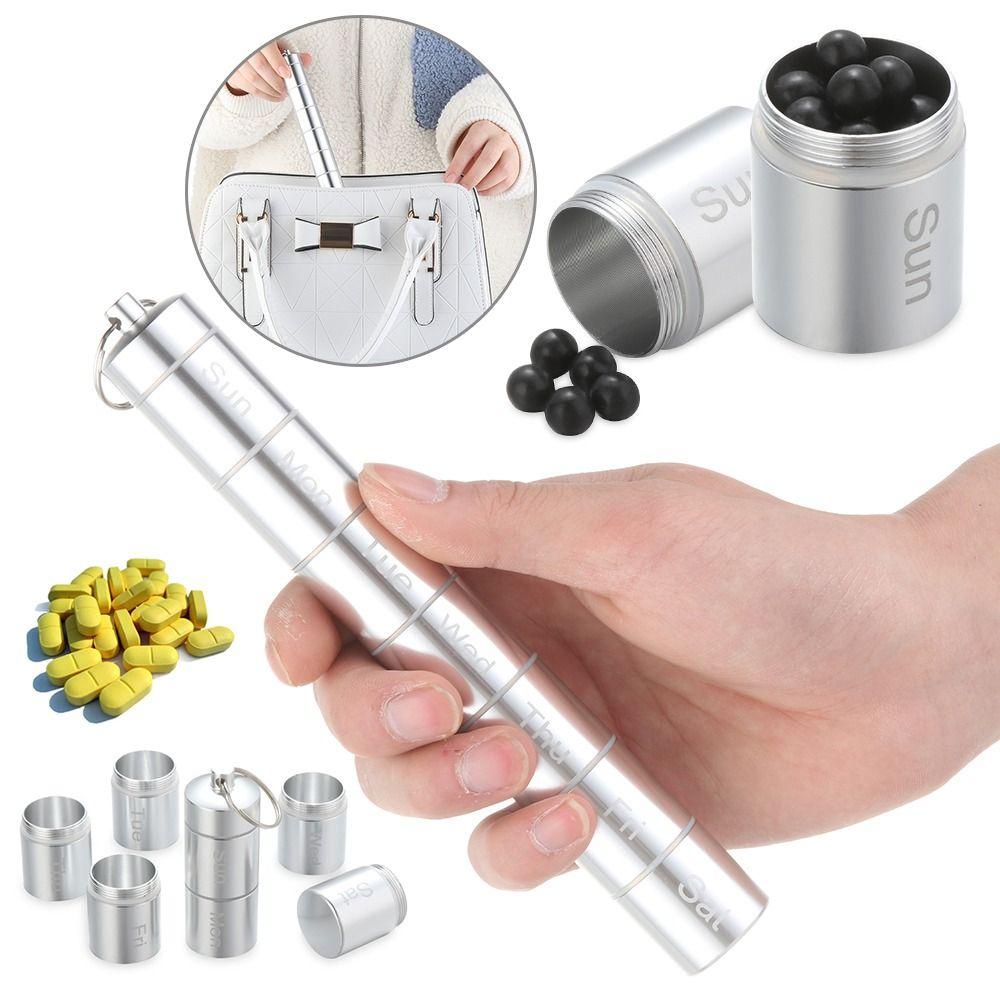 Hộp Đựng Thuốc 7 Ngày Chống Gỉ Có Thể Tháo Rời Tiện Dụng