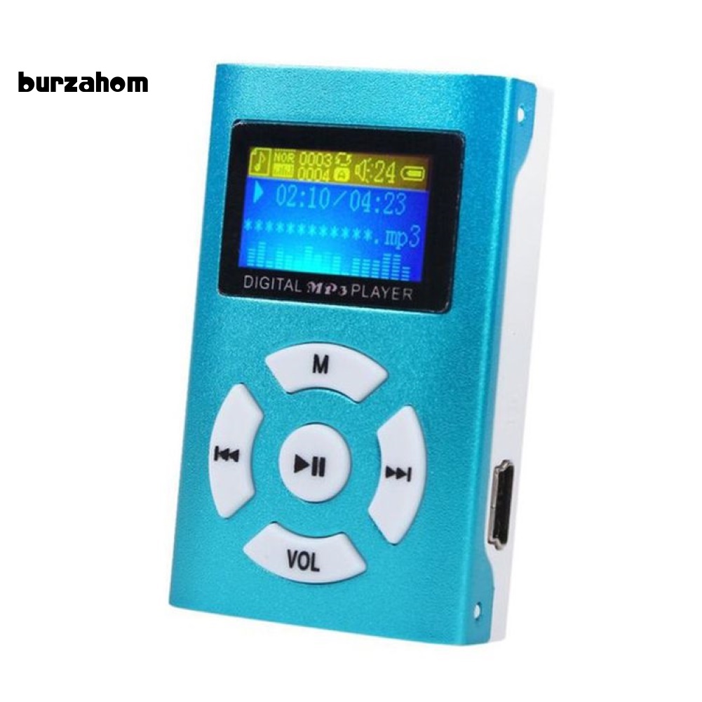 Máy Nghe Nhạc MP3 Mini Màn Hình LCD 1.2inch Hỗ Trợ Thẻ TF