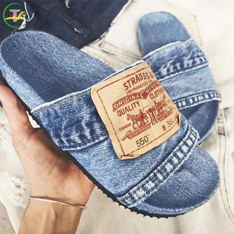 Dép Denim Thời Trang Cho Nữ