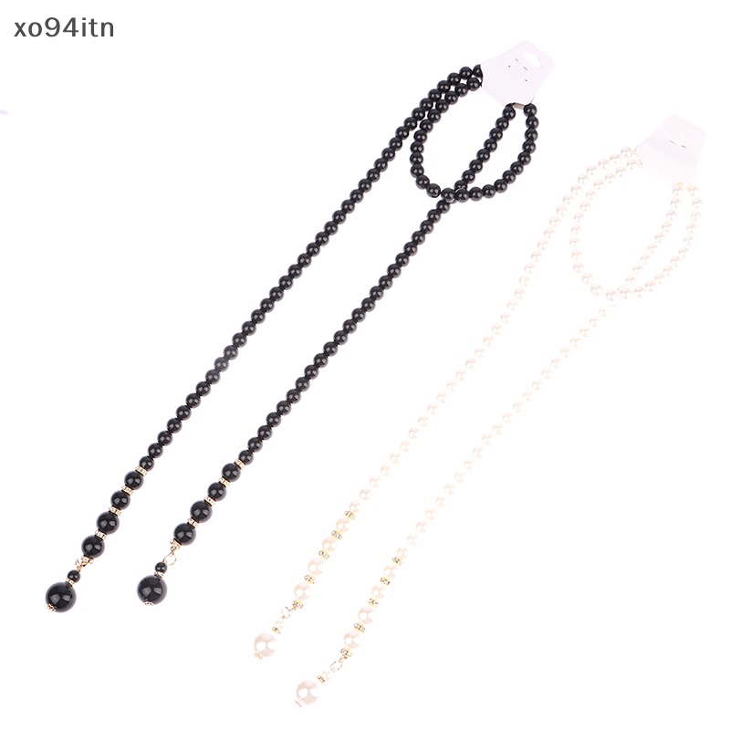 Thắt Lưng Dây Xích Kim Loại Đính Ngọc Trai Thanh Lịch Cho Nữ