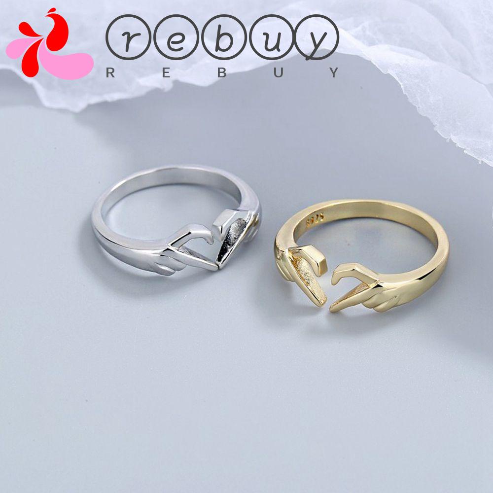 Nhẫn Cưới Bằng Đồng Khắc Chữ I Love You Phong Cách Retro
