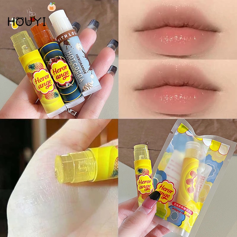 Son Dưỡng Môi Vị Trái Cây Dễ Thương / Dưỡng Ẩm Làm Sáng Đường Viền Môi / Lâu Trôi Nuôi Dưỡng Chống Khô