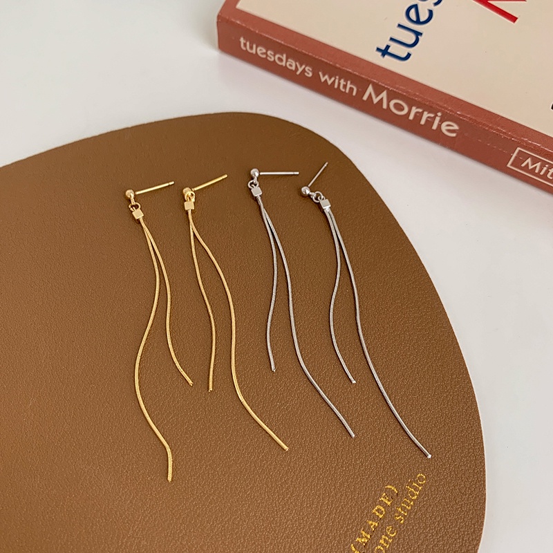 Khuyên Tai Tua Rua Dài Bằng Bạc Sterling Cao Cấp Phong Cách Mới 2023 Dành Cho Bạn Nữ