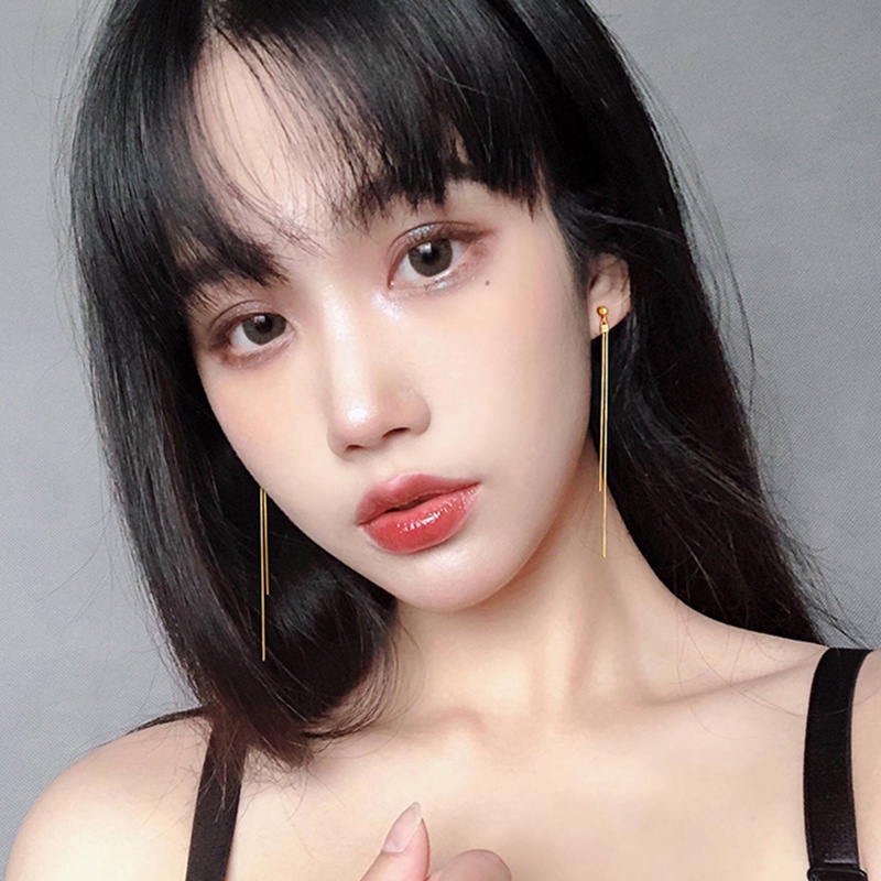 Khuyên Tai Tua Rua Dài Bằng Bạc Sterling Cao Cấp Phong Cách Mới 2023 Dành Cho Bạn Nữ