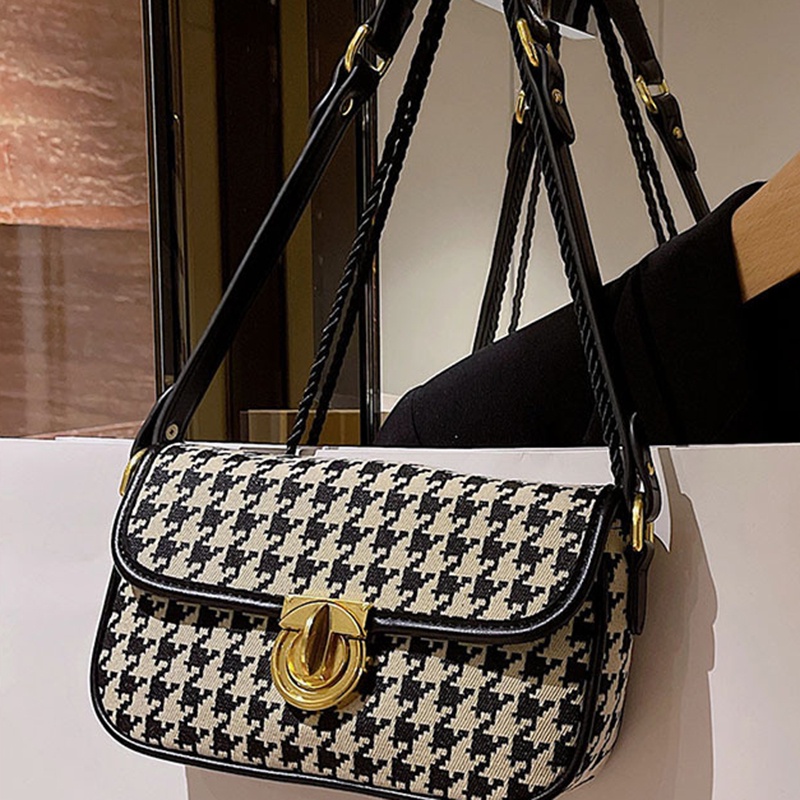 Ielgy Túi Xách Đeo Vai baguette Kết Cấu Nuche Pháp Thiết Kế Một Bên Vai Cho Nữ