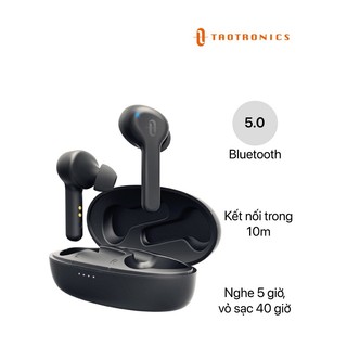 Tai nghe taotronics nhét tai bluetooth 50, chống ẩm, hoạt động 5h, nhỏ gọn tt-bh053