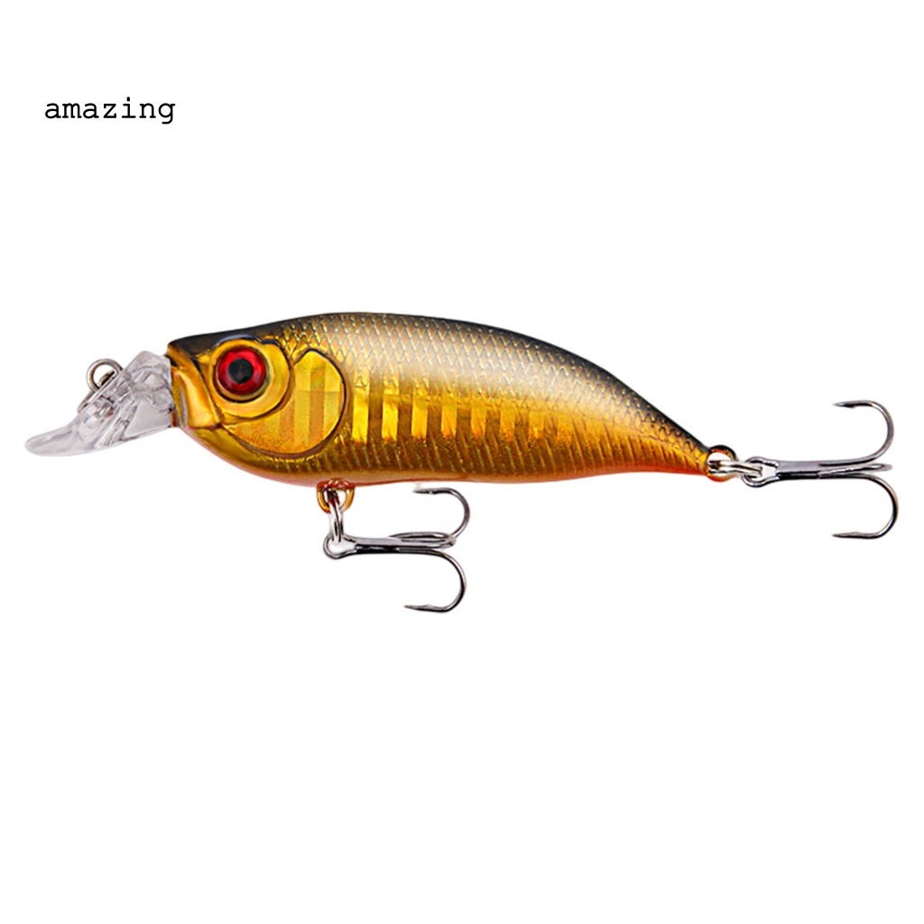 Mồi Câu Cá Giả 3D Màu Sắc Tươi Sáng Kèm Lưỡi Câu Sắc Bén Thoát Hiểm 7.4cm / 8.5g