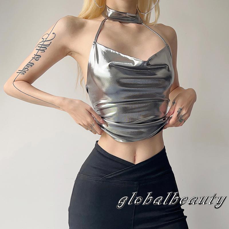 Áo Dây Hở Lưng Màu Trơn Thời Trang Mùa Hè Cho Nữ