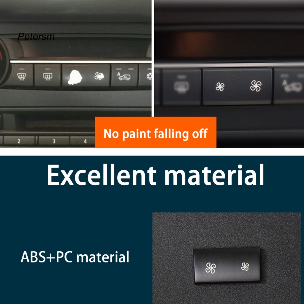 PP   Clear Printing Air-condition Button E70 E71 Car Heater Climate Control Air Conditioning Switch Seamless Connection for X5 X6