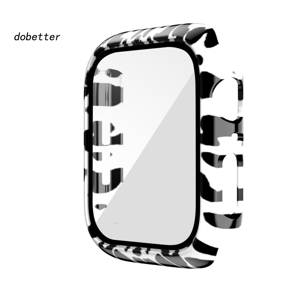 Ốp Bảo Vệ Mặt Đồng Hồ Thông Minh Bằng PC Chống Trầy Họa Tiết Da Báo Cho iWatch SE / 2 / 3 / 4 / 5 / 6