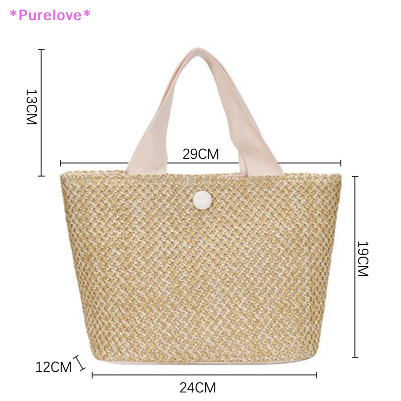 Túi Xách Đan Rơm Cỡ Lớn Thời Trang Mùa Hè Mới