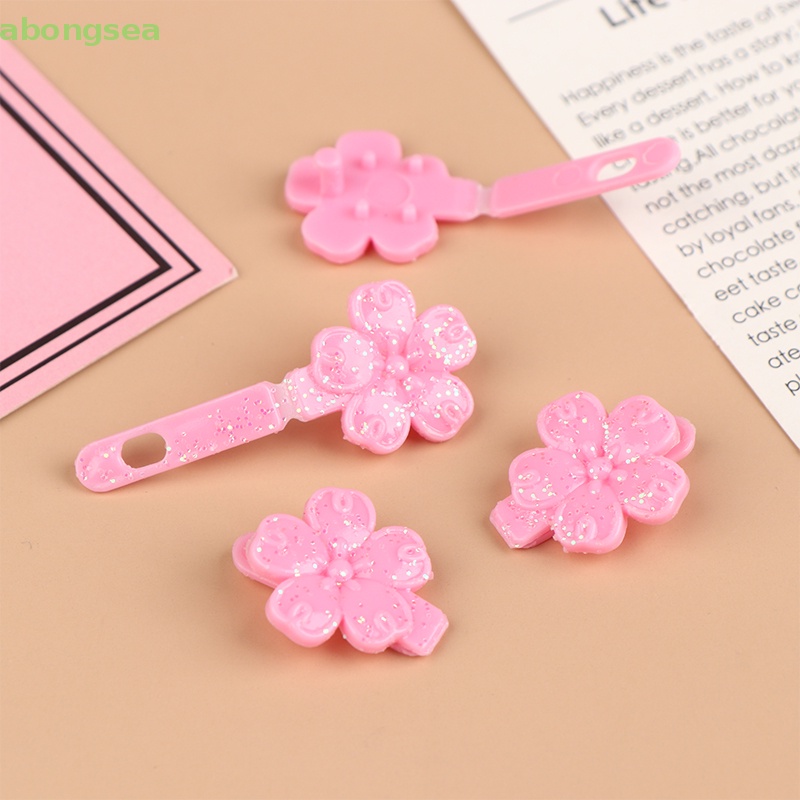 Set 2 Kẹp Tóc Hình Hoa Xinh Xắn Cho Búp Bê Tỉ Lệ 1 / 6