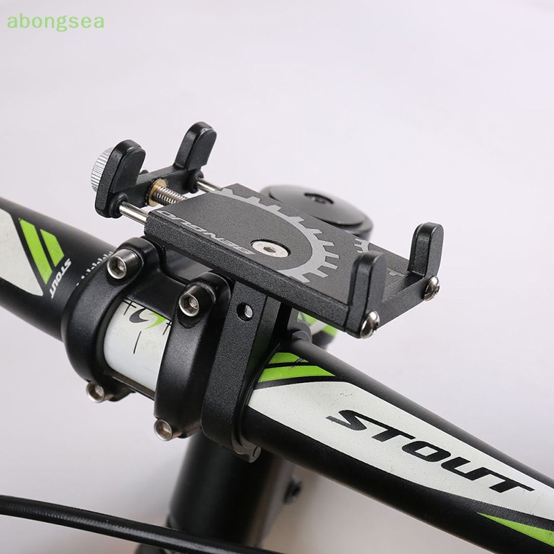 Giá Đỡ Điện Thoại Di Động Bằng Nhôm Chống Trượt Xoay 360 Độ Gắn Xe Đạp