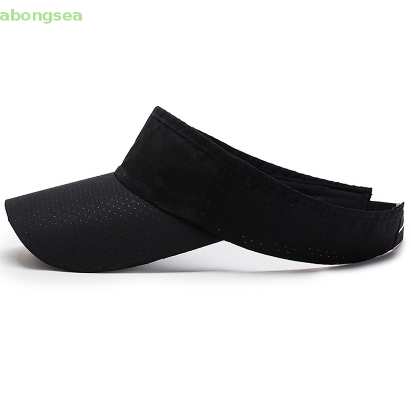 Abongsea Mũ Lưỡi Trai Hở Chóp Thoáng Khí Chống Tia UV Màu Trơn Thời Trang Mùa Hè Cho Nam Và Nữ