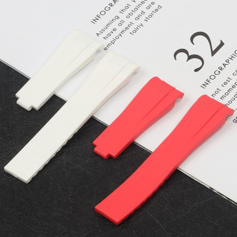 Dây Đeo Silicon Mềm 20mm Có Khóa Kim Loại Chống Thấm Nước Thông Dụng Cho rolex