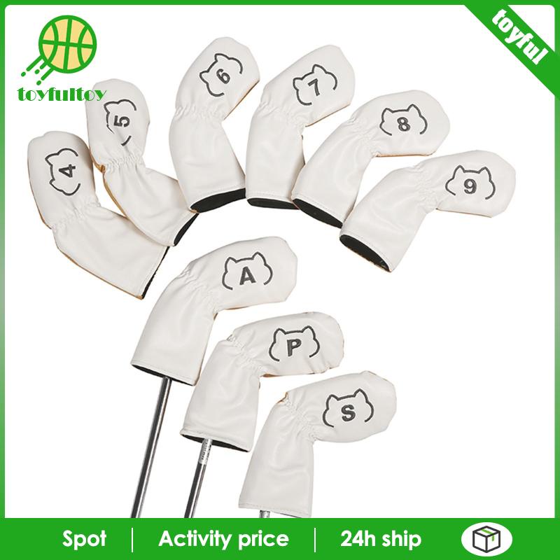 Bộ 9 Vỏ Bọc Bảo Vệ Đầu Gậy Đánh Golf Chất Lượng Cao