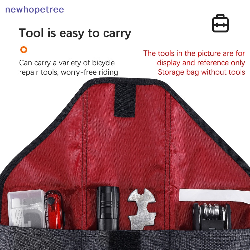 Túi Đựng Dụng Cụ Móc Phía Trước Xe Đạp Tiện Lợi Màu Đen