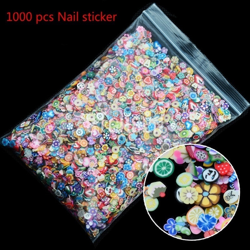 Set 1000 Hình Dán Trái Cây / Động Vật / Trái Cây 3D Trang Trí Móng Nghệ Thuật