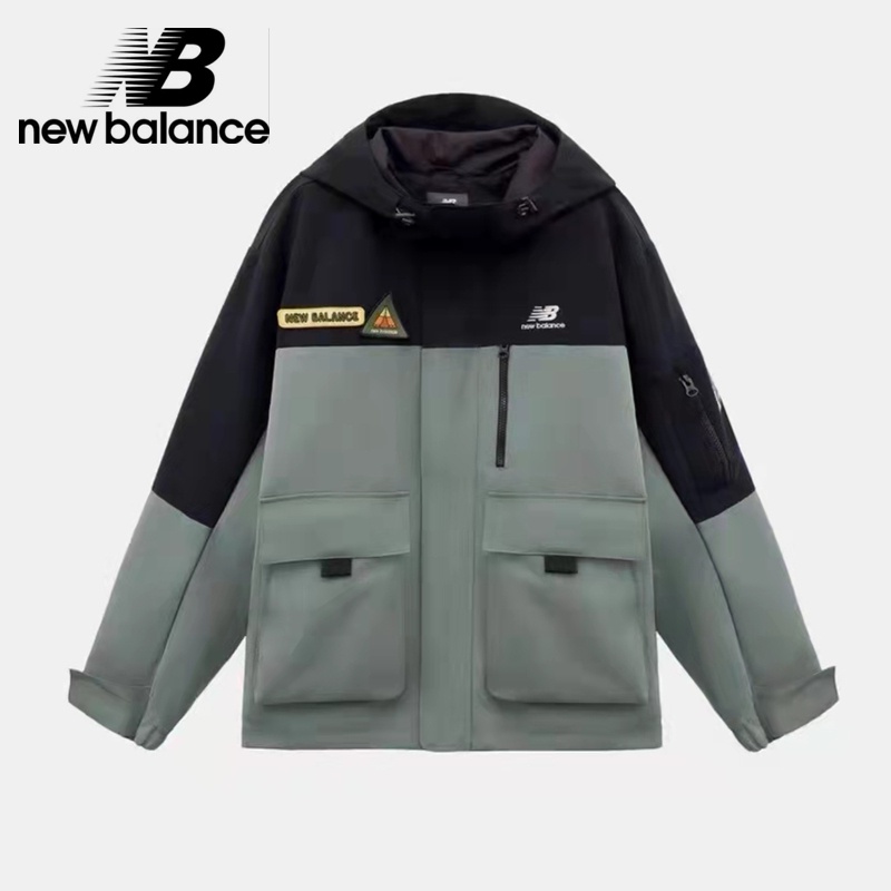 Áo Khoác New Balance Có Mũ Trùm Thêu Họa Tiết Cá Tính Dành Cho Các Cặp Đôi